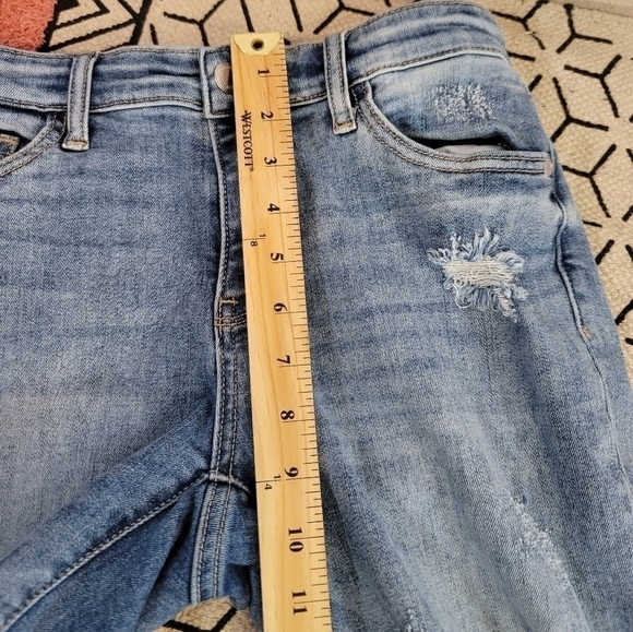 JUDY BLUE BOYFRIEND FIT DESTROYED JEANS, SZ 5/27 - Picture 12 of 14